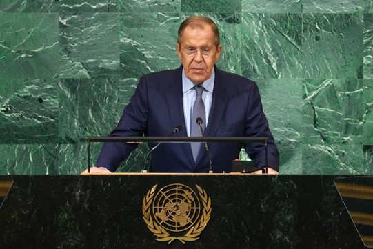 Trechos do discurso de Serguei Lavrov, Ministro dos Negócios Estrangeiros da Federação da Rússia, durante a 77ª sessão da Assembleia Geral de ONU